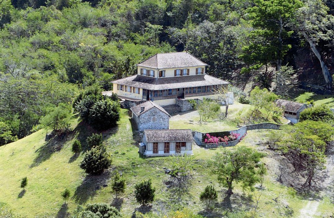 Aerial view of Habitation la Sucrerie