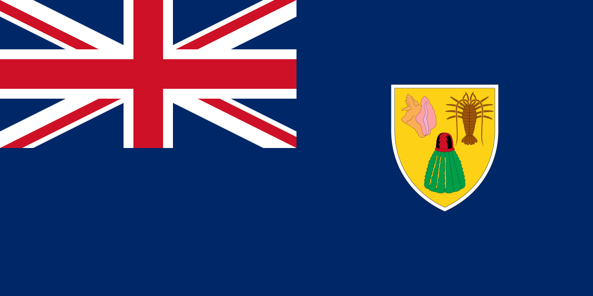Îles Turques et Caiques drapeau