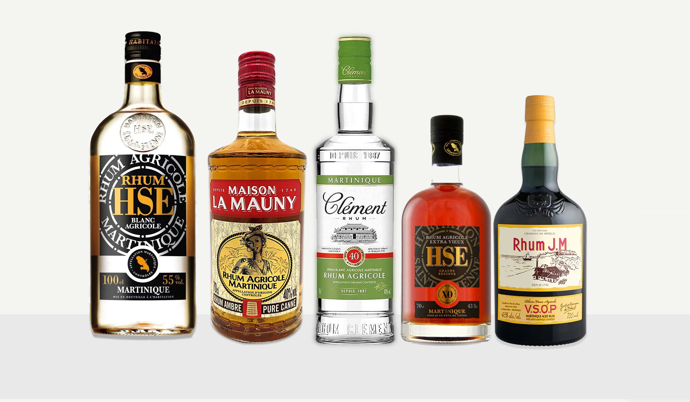 3 bottle of Agricole rum of Martinique