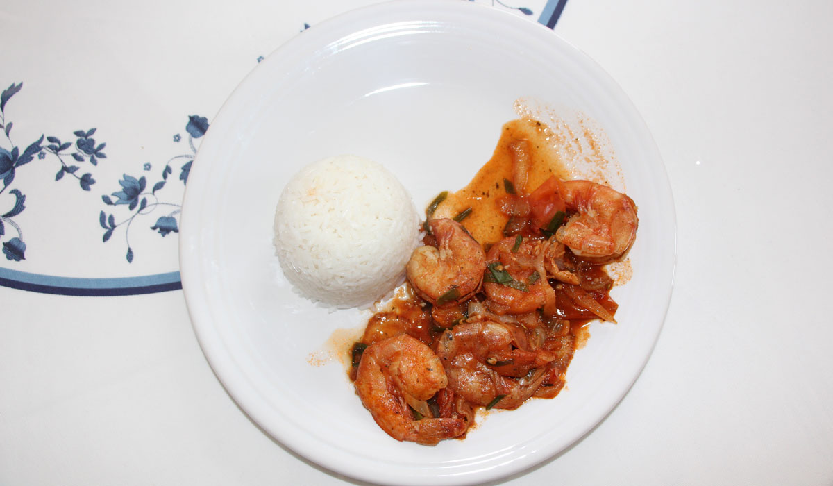 Fricassée de crevettes