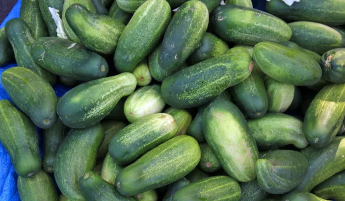 Cucumbers for sale at Fort-de-France market