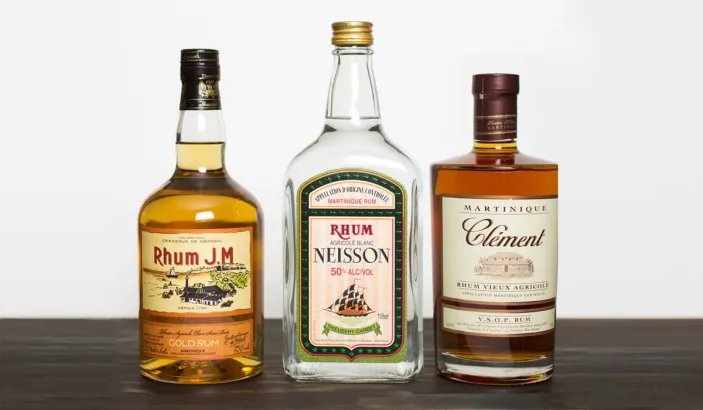 3 bouteilles de rhum de Martinique