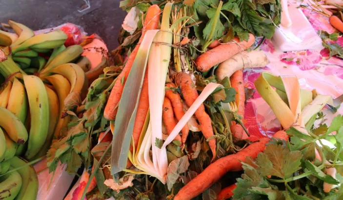 Legumes à soupe en vente au marché de Fort de France