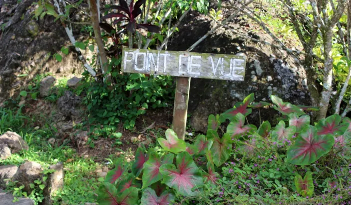 Signpost for Morne Gommier