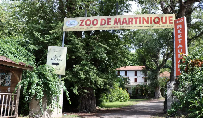 Entrée du zoo de Martinique