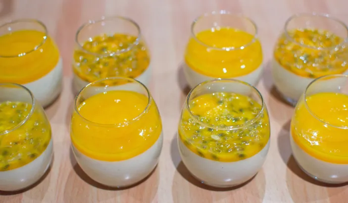 Panna Cotta au fruit de la passion