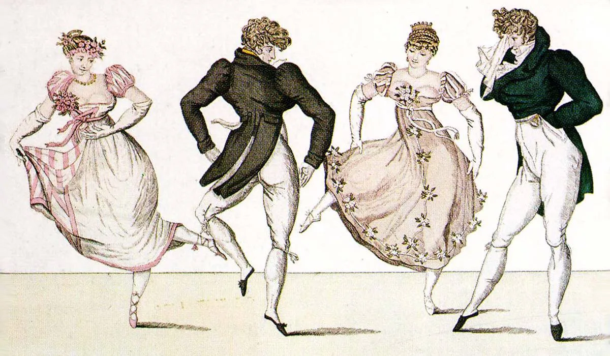 French quadrille, successor to the contradance