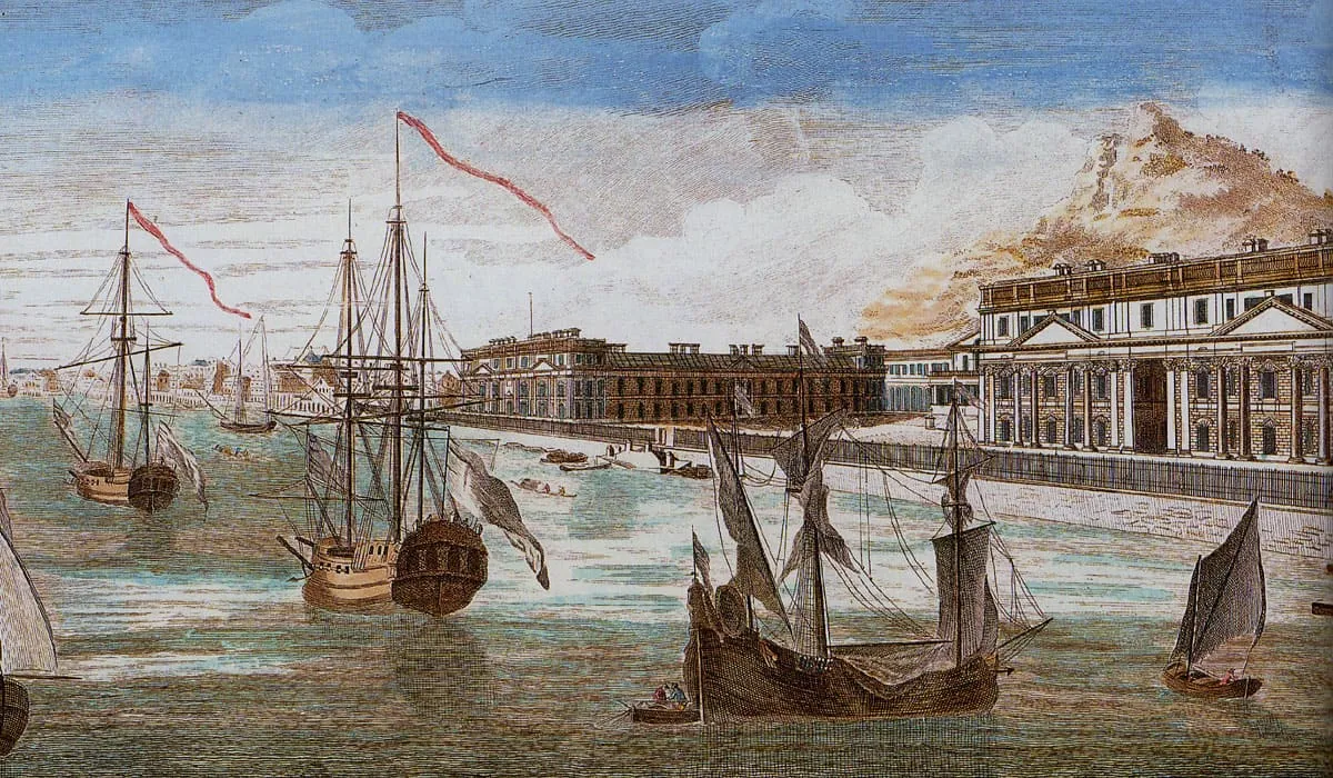 Émigration depuis le port de Pondichéry en Inde
