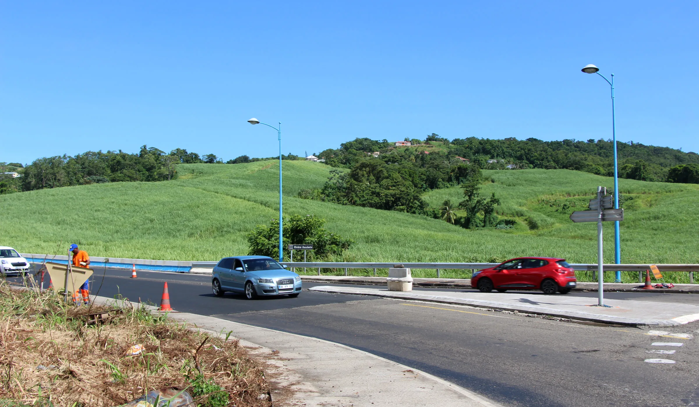 Portion de la RN1 à Trinité
